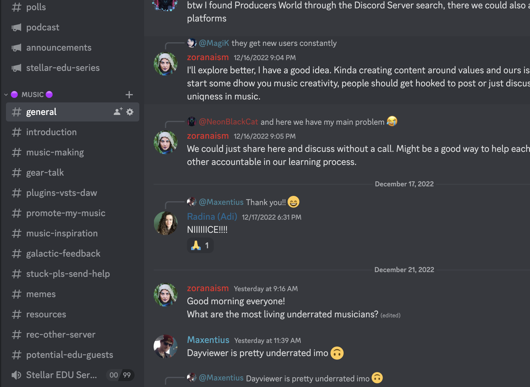 Stellar Sound Community Discord Server